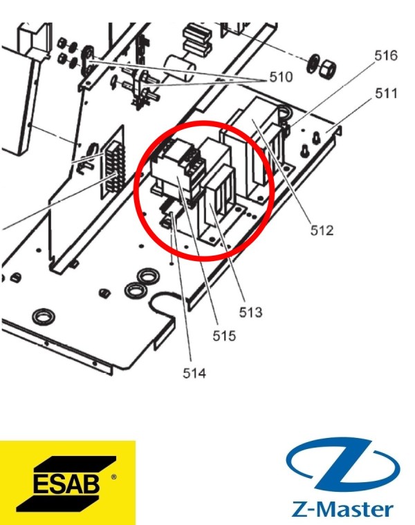 Трансформатор 233 VA 0455635001 Esab (Эсаб)