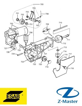 Подающий механизм Origo Mig C250 0455890882 Esab