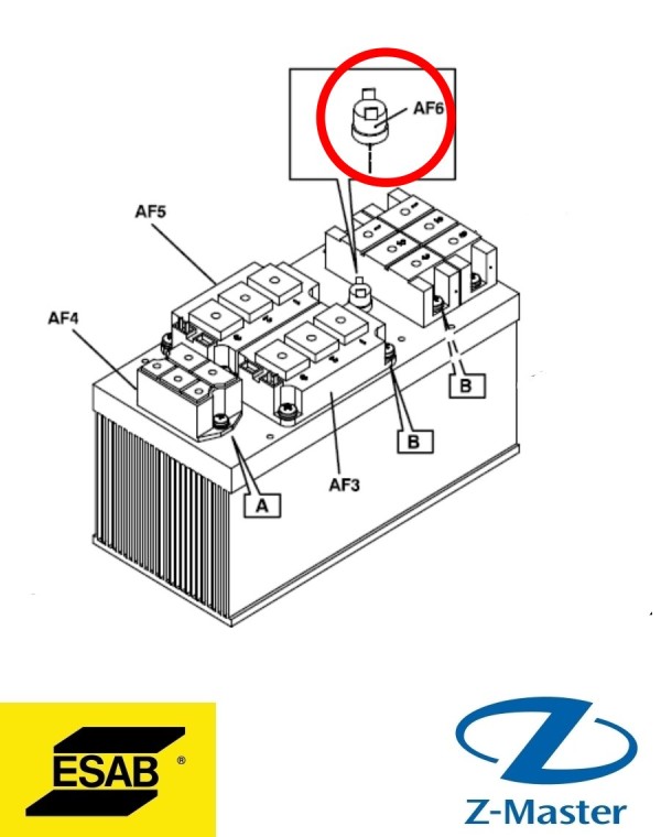 Переключатель KRAFTM 350 0456113886 Esab (Эсаб)