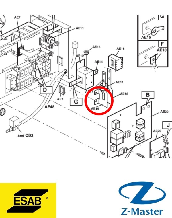 Рельс Aristo Tig 4000i 0458068001 Esab (Эсаб)