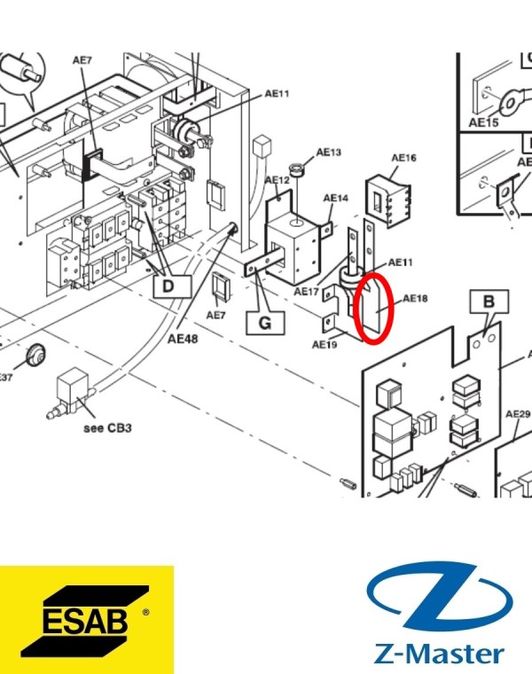 Рельс Aristo Tig 4000i 0458068002 Esab (Эсаб)