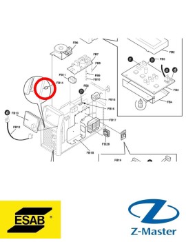 Изоляционная гайка 0458544001 Esab (Эсаб)