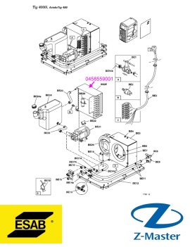 Радиатор 0458559001 Esab