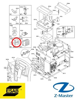 Выключатель Aristo Mig/Tig/Arc 0458601001 Esab (Эсаб)