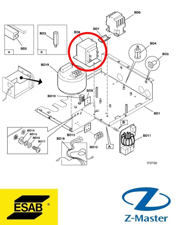 Трансформатор Ar.Mig/Tig 0458607001 Esab (Эсаб)
