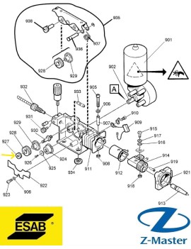 Крепежная гайка M6 Aristo Feed 0458721001 Esab (Эсаб)