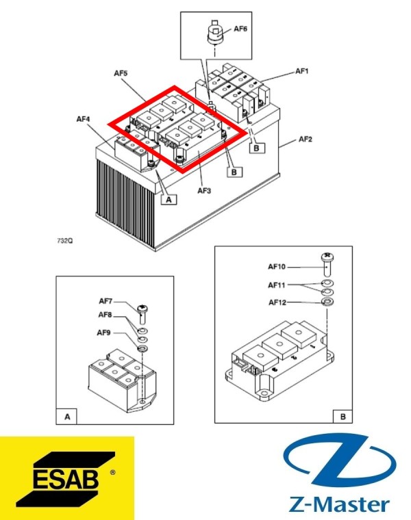 Набор IGBT 0458920880 Esab (Эсаб)