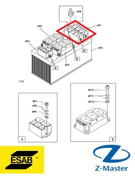 Cервисный набор для замены диода 0458920882 Esab (Эсаб)