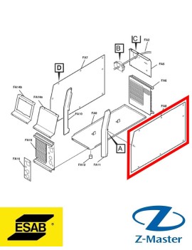 Наружная панель Origo Arc/Tig/Cut 0459172001 Esab (Эсаб)