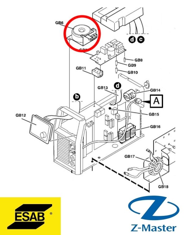 Управляющий трансформатор 0459733001 Esab (Эсаб)