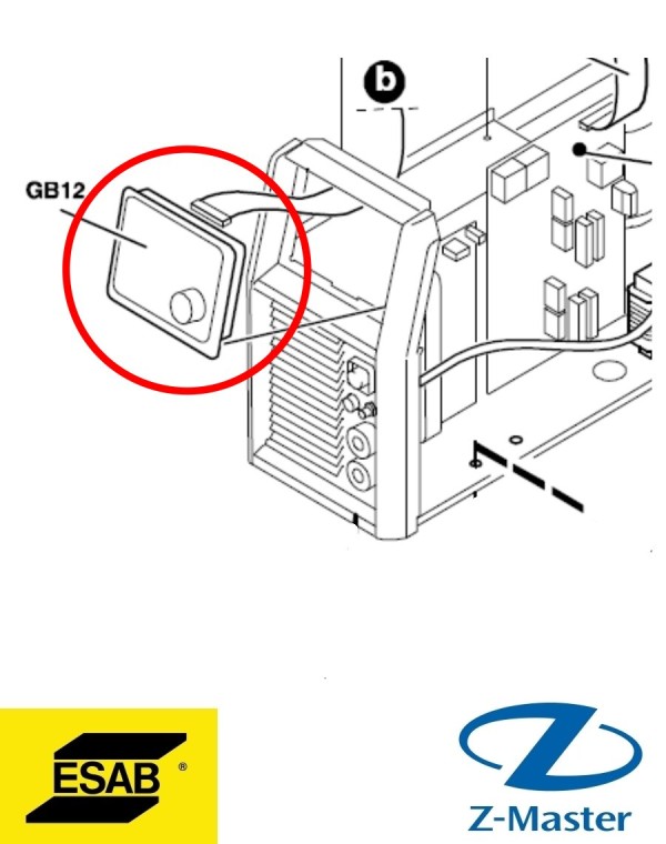 Панель управления TA24 DC VRD сварочного инвертора Tig 3001i 0459773883 Esab