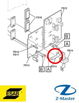 Шина средняя 0459794001 Esab
