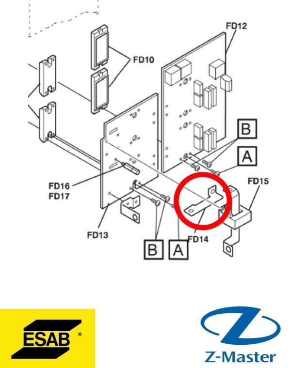 Шина средняя 0459794001 Esab