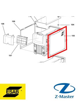Панель боковая правая 0462157006 Esab