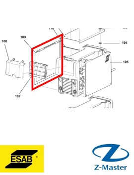 Панель боковая левая 0462157007 Esab