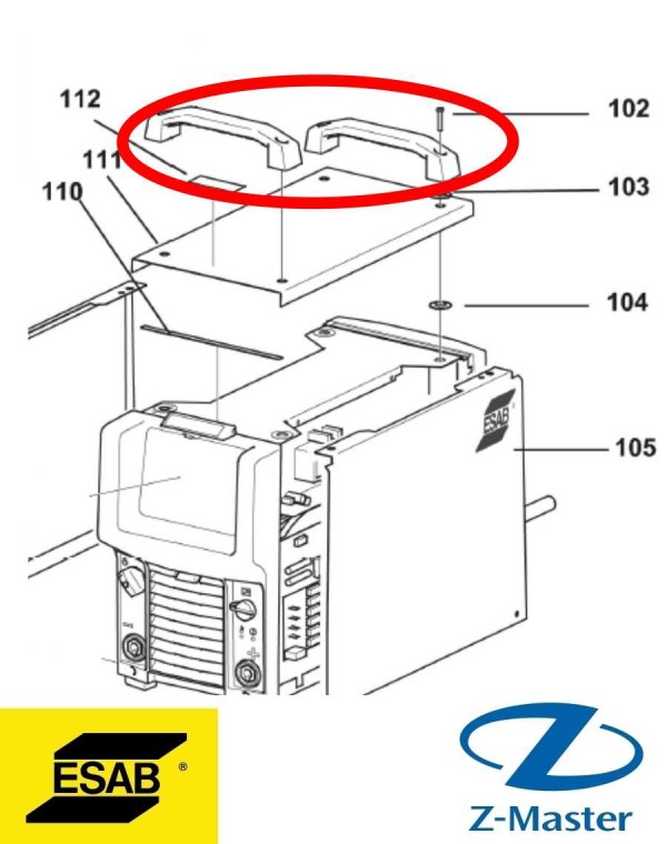Ручка 0462159001 Esab (Эсаб)