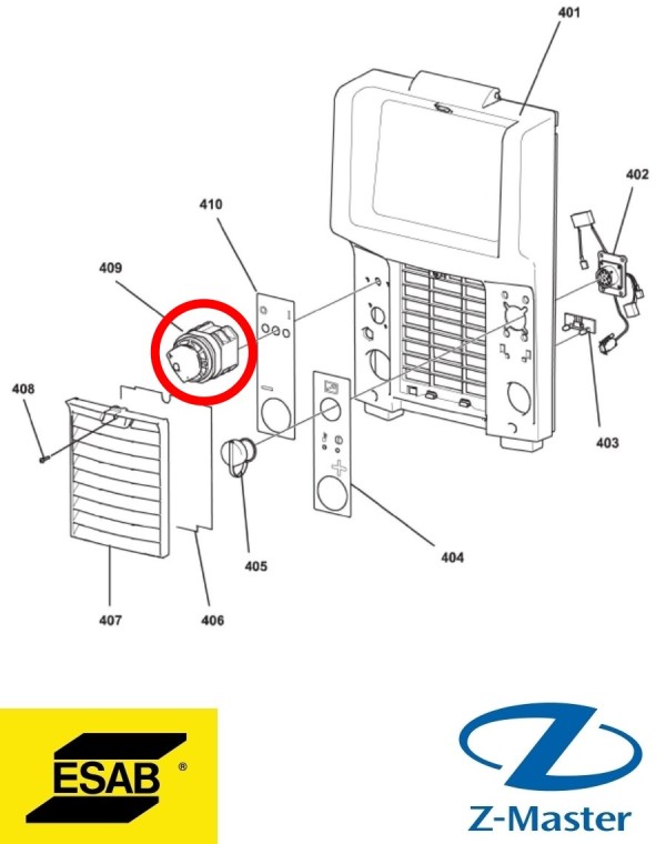 комплект сетевого переключателя 0462211001 Esab (Эсаб)