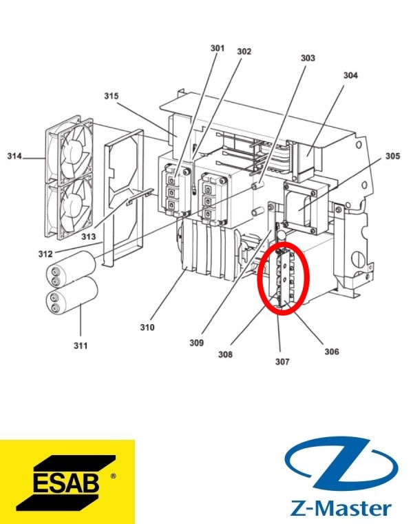 набор диодов 0463213880 Esab (Эсаб)