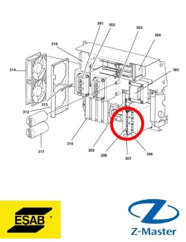 'Сервисный комплект диодов 0463213881 Esab