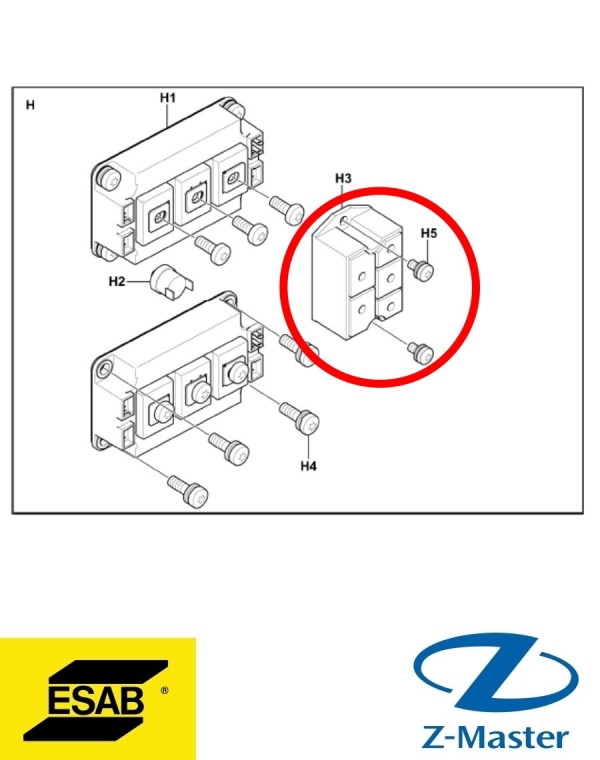 Комплект выпрямителя 0464504880 Esab (Эсаб)