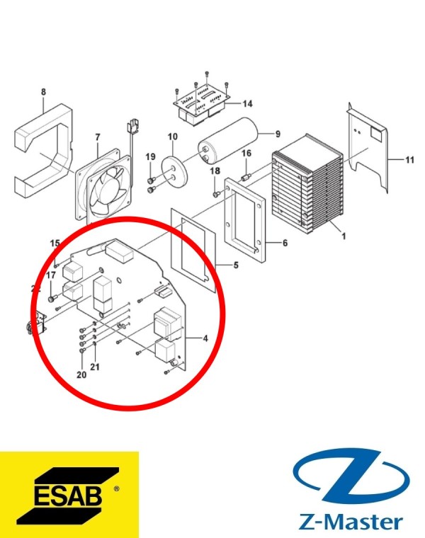Силовой блок 0464563881 Esab