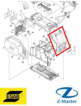 Лицевая панель 0464567881 Esab