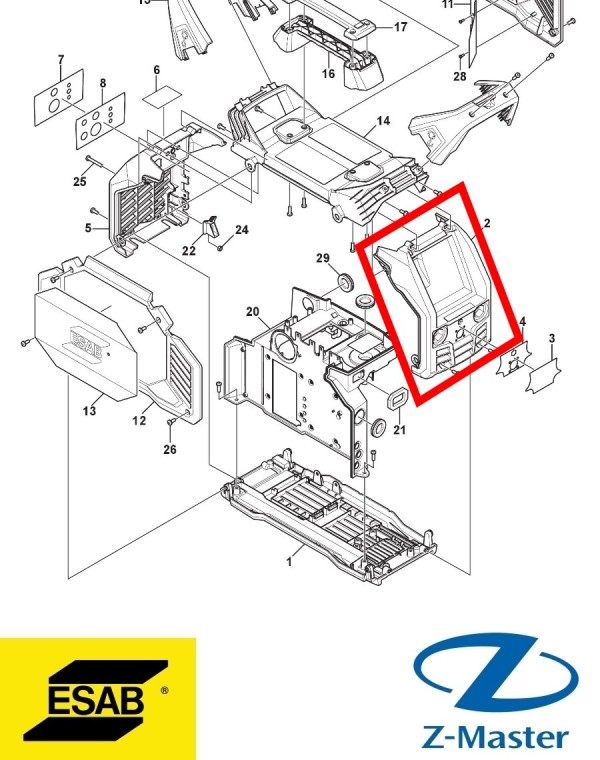 Лицевая панель 0464567881 Esab