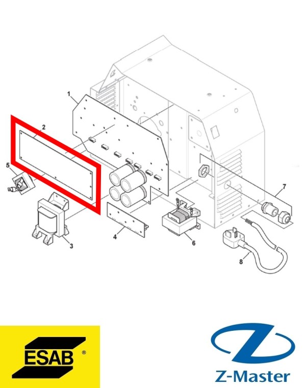 Плата управления в сборе 0464592880 Esab