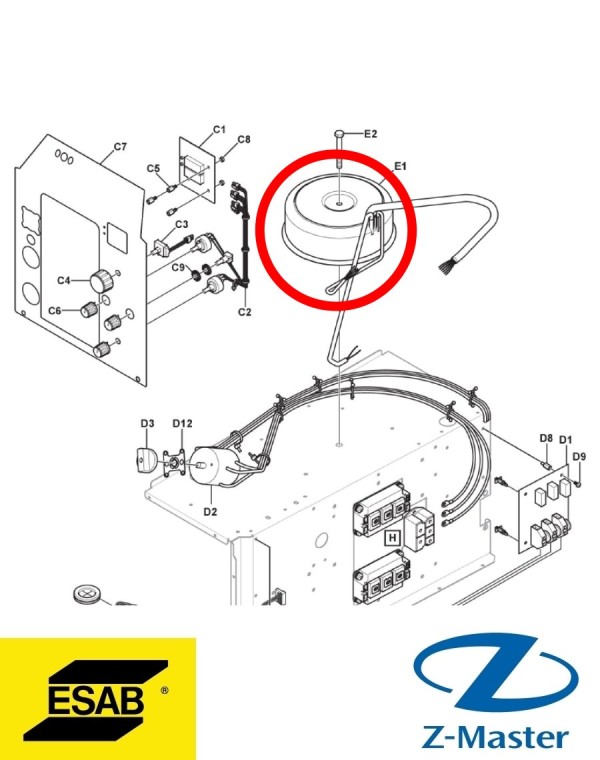 Дополнительный трансформатор 0465323001 Esab (Эсаб)