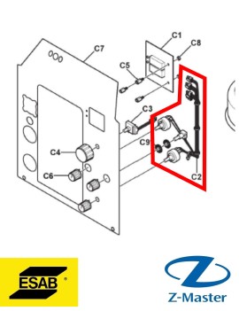 Переключатель режимов 0465326880 Esab