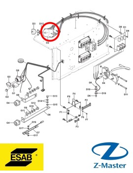 Сетевой включатель 0465354001 Esab (Эсаб)