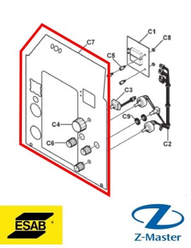 Передняя маркировка 0465414001 Esab