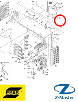 Крышка платы изоляции 0465450001 Esab