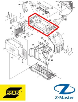 Верхняя панель 0465951001 Esab