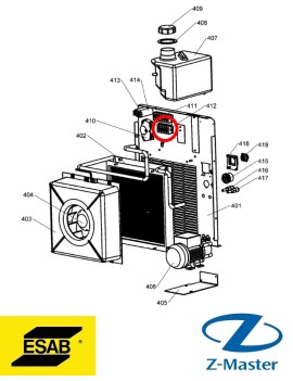 Клемма 0466884006 Esab (Эсаб)