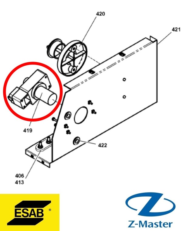 Блок подачи (LKA150) 0469475880 Esab (Эсаб)