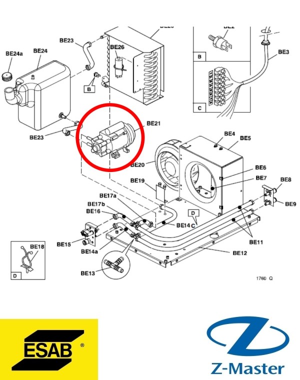 Помпа, OCF 2 0469692002 Esab (Эсаб)