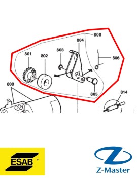 Прижимной механизм 0469833880 Esab