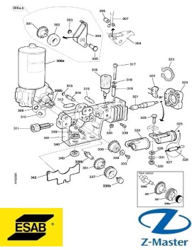 Подающий блок 2х роликовый 0469834883 Esab