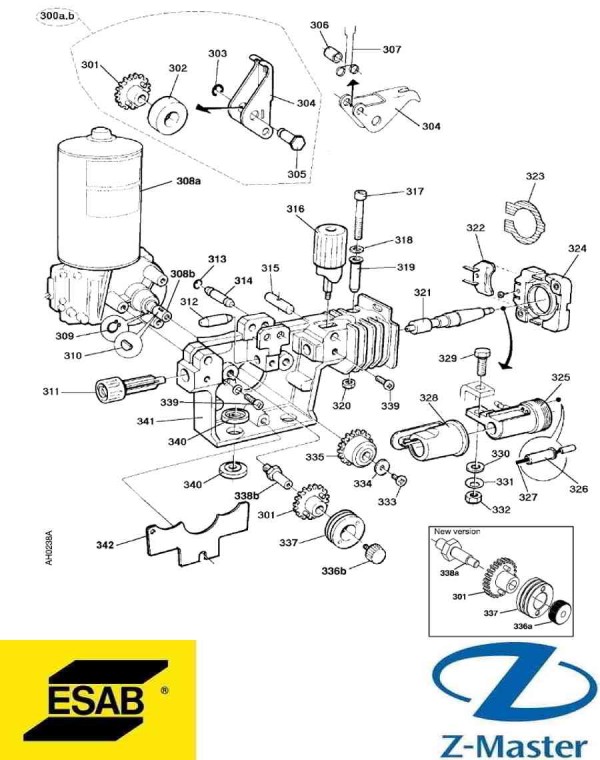 Подающий блок 2х роликовый 0469834883 Esab