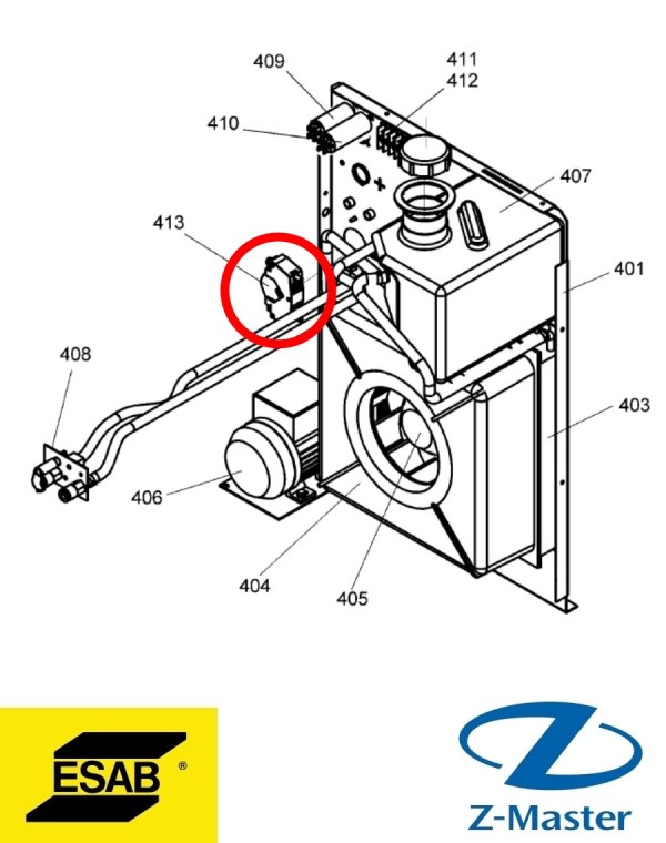 Кабельный вход Origo Mig 405 0469950880 Esab (Эсаб)