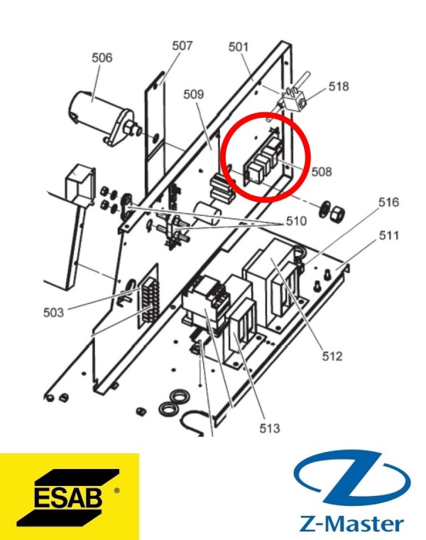 Печатная плата основного фильтра LAX380 0486364880 Esab (Эсаб)