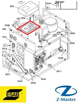 Печатная плата 0486855884 Esab (Эсаб)