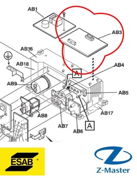 Печатная плата TIG 2200i TA34 VRD 0487344885 Esab