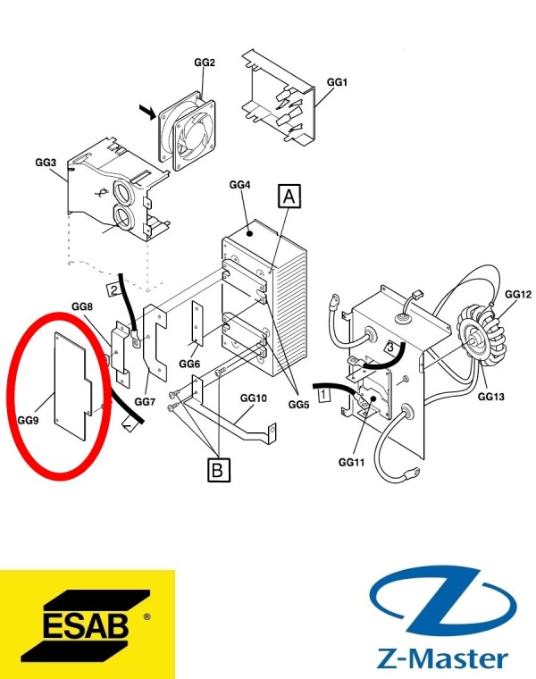 плата переменного тока AC-POWER 0487353880 Esab (Эсаб)