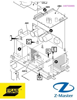Плата Arc 251i A32 0487599885 Esab