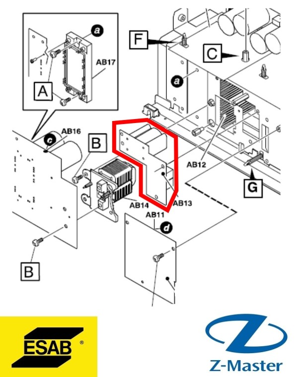 Печатная плата LC 0487618880 Esab (Эсаб)