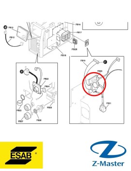 Реле печатной платы 0487637880 Esab
