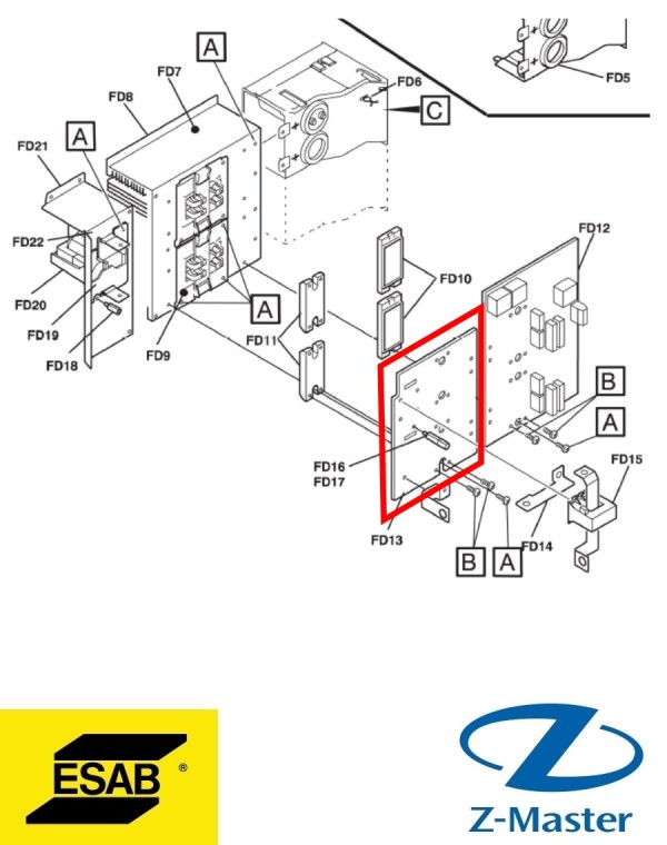 Плата 300A 0487692880 Esab (Эсаб)