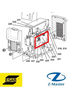 Печатная плата Mig 4004i 0487712881 Esab (Эсаб)